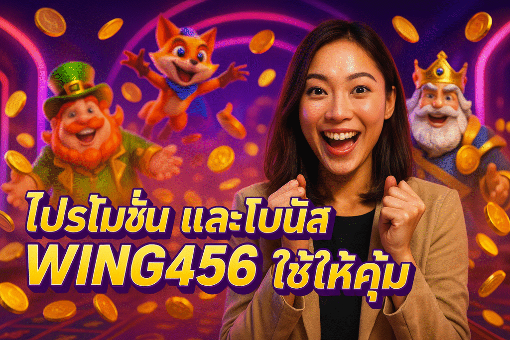 โปรโมชั่น และ โบนัส WING456 ใช้ให้คุ้ม