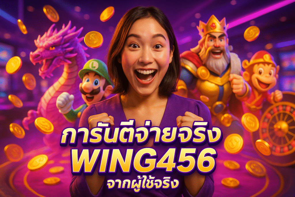 การันตีจ่ายจริง WING456 จากผู้ใช้จริง