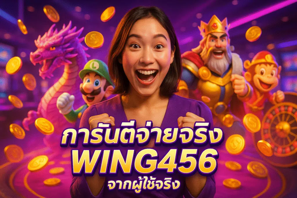 การันตีจ่ายจริง WING456 จากผู้ใช้จริง