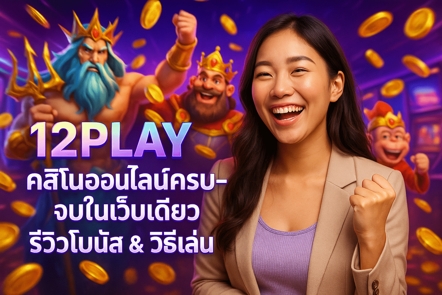 12PLAY คาสิโนออนไลน์ครบ-จบในเว็บเดียว รีวิวโบนัส & วิธีเล่น